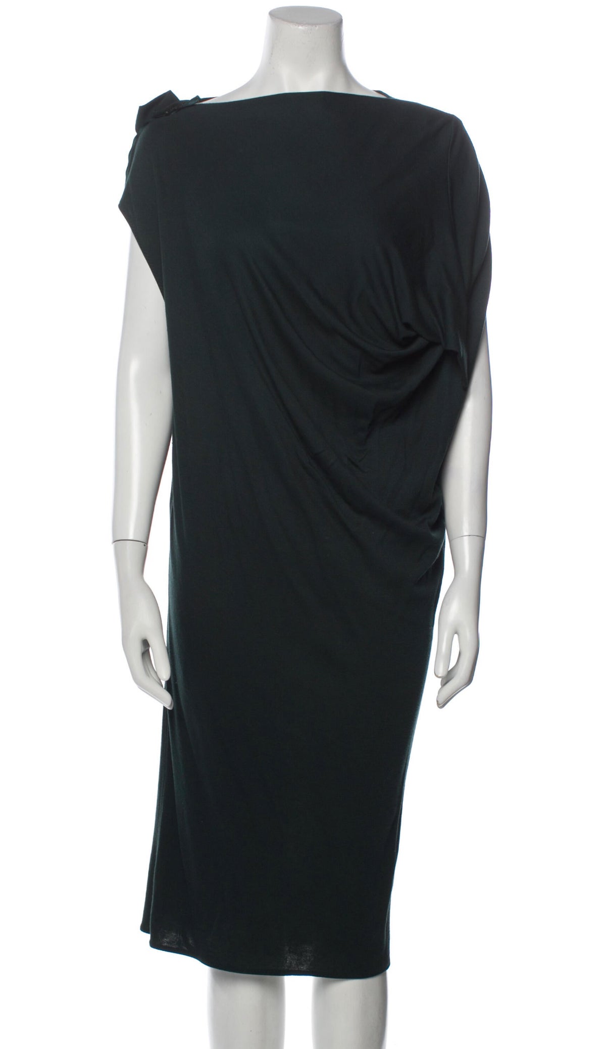 LANVIN cowel neck viscose&cashmere knit dress sweaterdress F 38 UK10 US 6 ladies