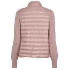 Moncler Cardigan Tricot Virgin Wool Sleeves Jacket in Blush Size M medium ladies