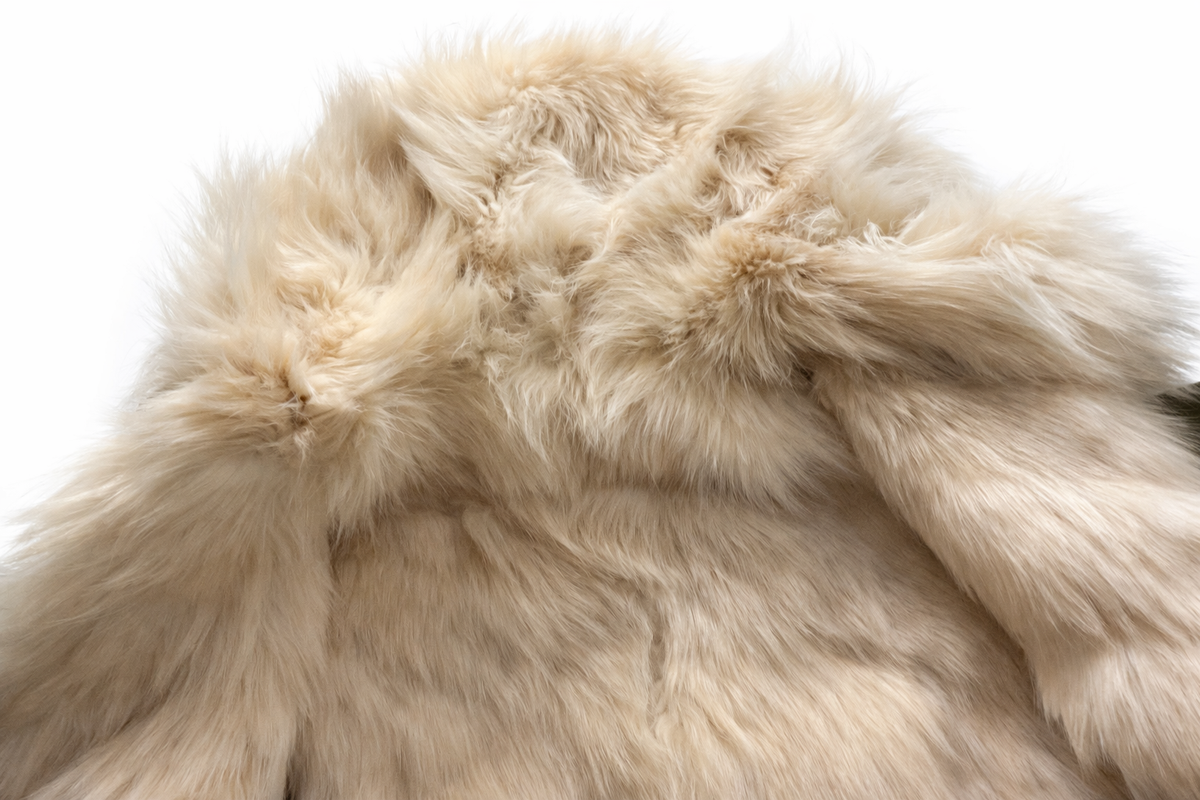 Yves Salomon ARMY Reversible Fur Parka Jacket Size F 34 XS ladies