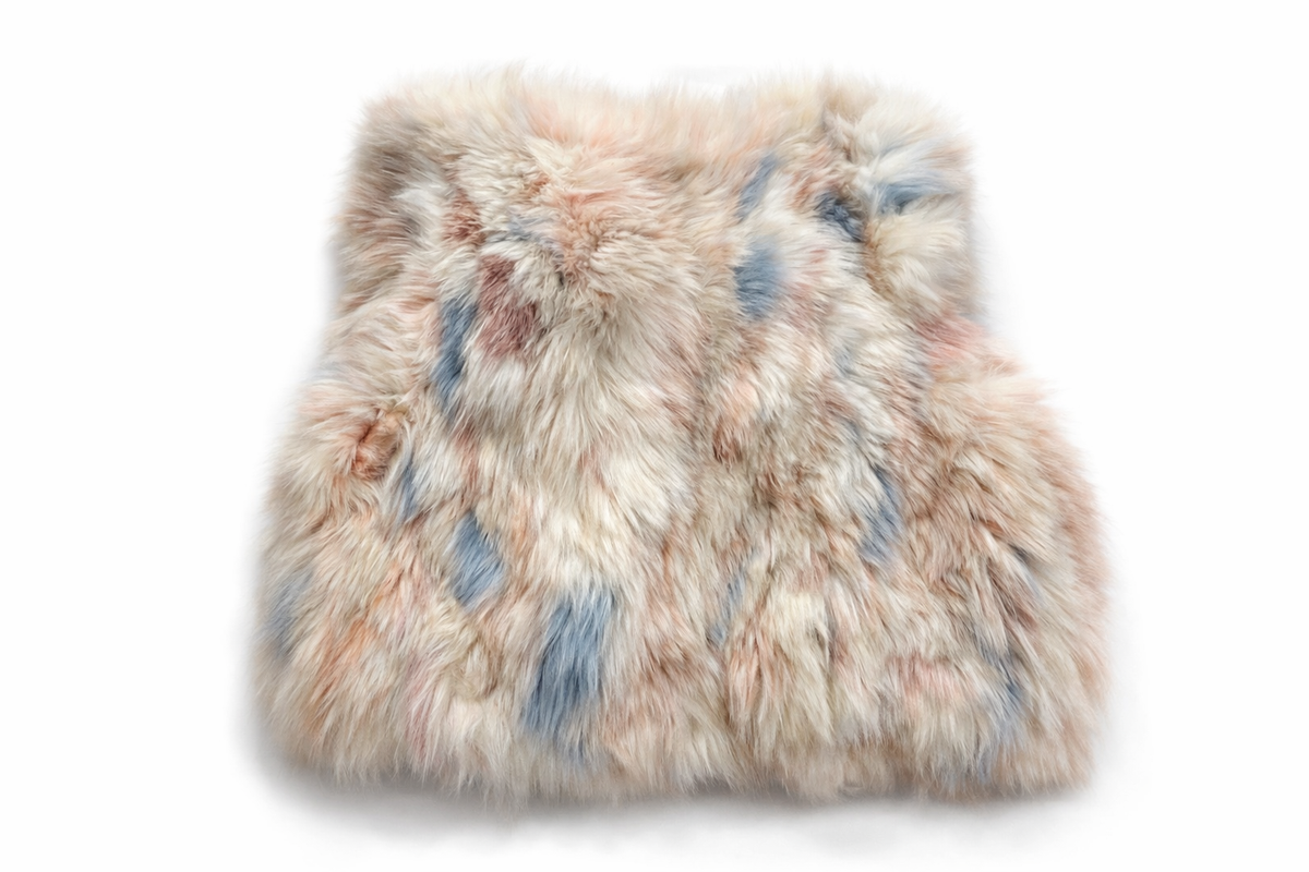 Max & Moi Fox Fur Multicolour Vest Size F 42 ladies