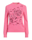 Emilio Pucci Pink Fuchsia Zodiac Pisces Pullover Jumper Sweater Size M medium ladies