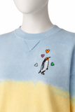 Mira Mikati Embroidered Penguin Tie Dyed Sweatshirt size M medium ladies