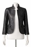 Zadig & Voltaire creased effect leather jacket Size 40 ladies