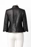 Zadig & Voltaire creased effect leather jacket Size 40 ladies