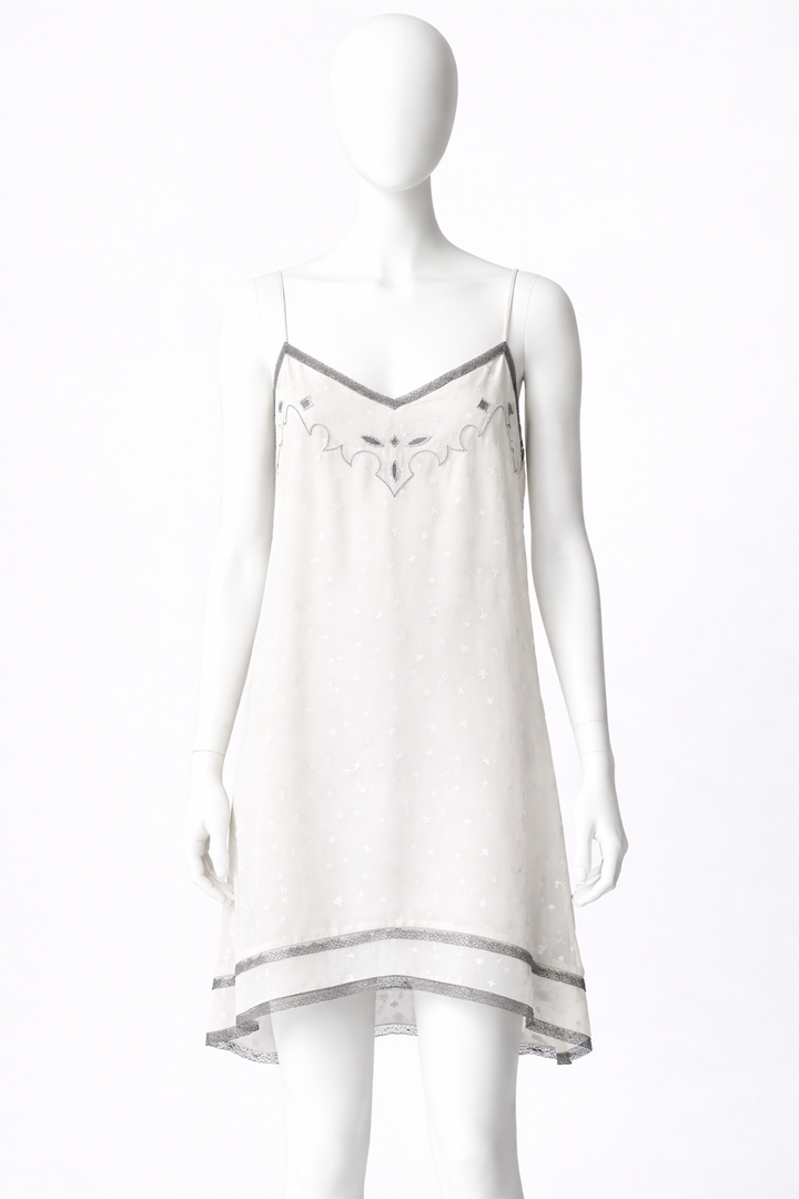 Zadig&Voltaire Rema Jac Deluxe Silk Embroidered Dress in S small ladies