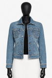 Zadig & Voltaire Women's Blue Kioka Denim Jeans Jacket Size L large ladies