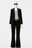 Zadig & Voltaire Vavy Velvet Blazer + Prevy Velours Trousers Suit Size 40-42 ladies