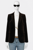 Zadig & Voltaire Vavy Velvet Blazer + Prevy Velours Trousers Suit Size 40-42 ladies