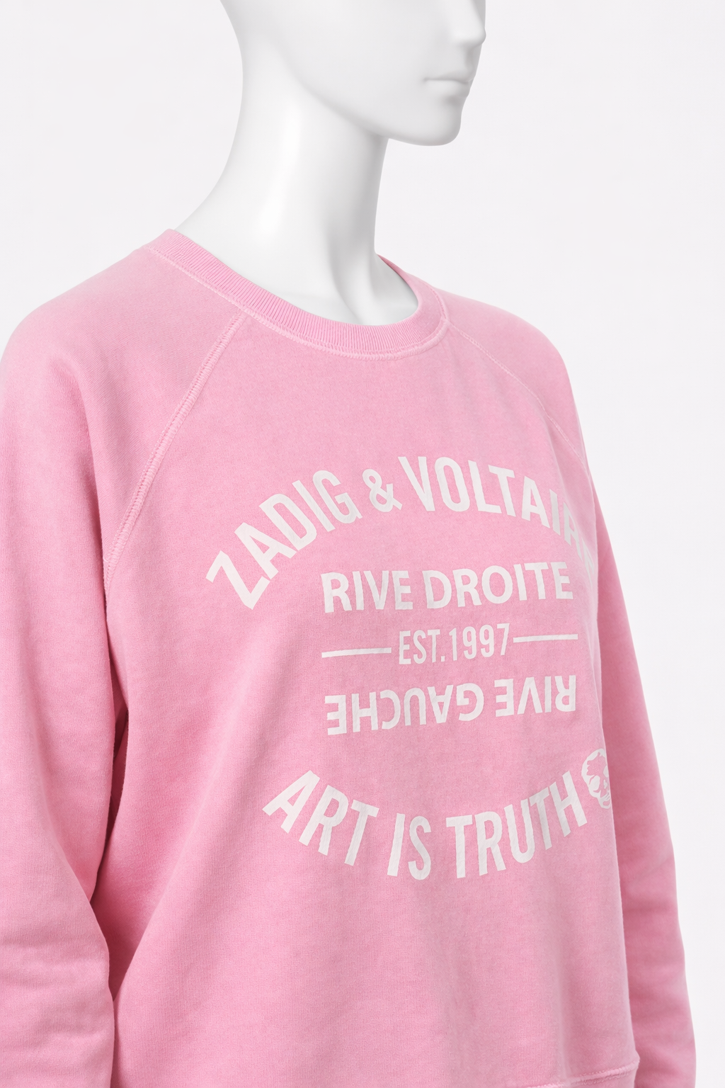 Zadig&Voltaire Upper Blason pink sweatshirt size S small ladies