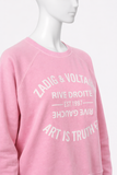Zadig&Voltaire Upper Blason pink sweatshirt size S small ladies