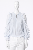 Zadig & Voltaire Timmy Tomboy Tunic Blouse Shirt in Sky Size S small ladies