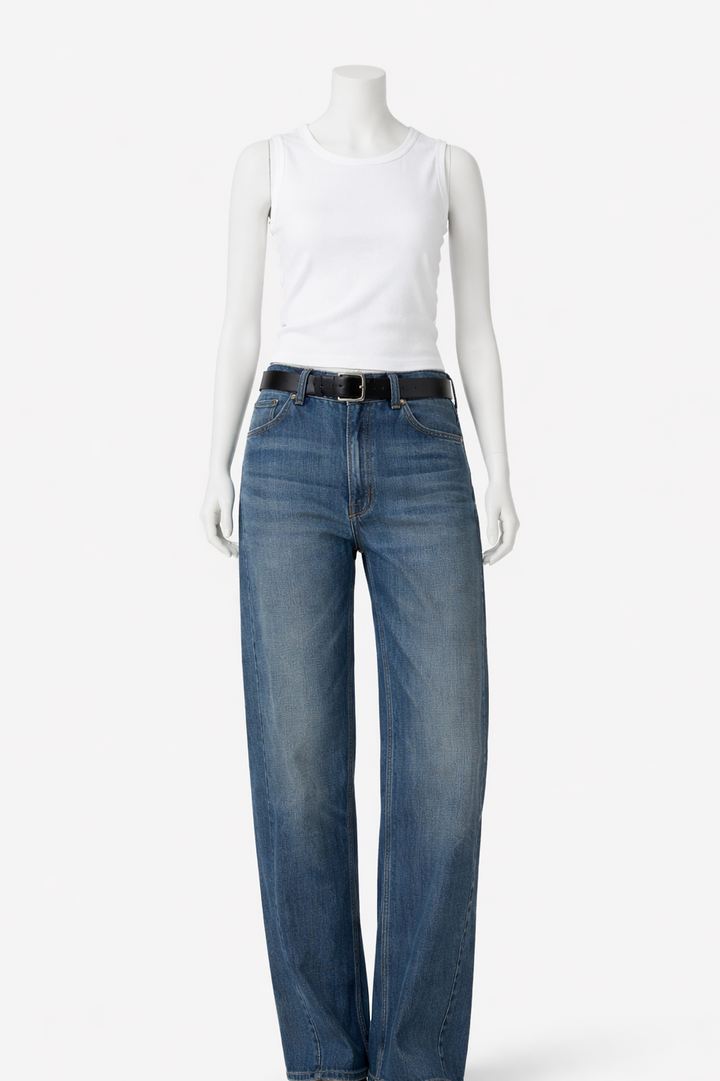 Zara BAGGY BARREL MID-WAIST JEANS Size M MEDIUM LADIES