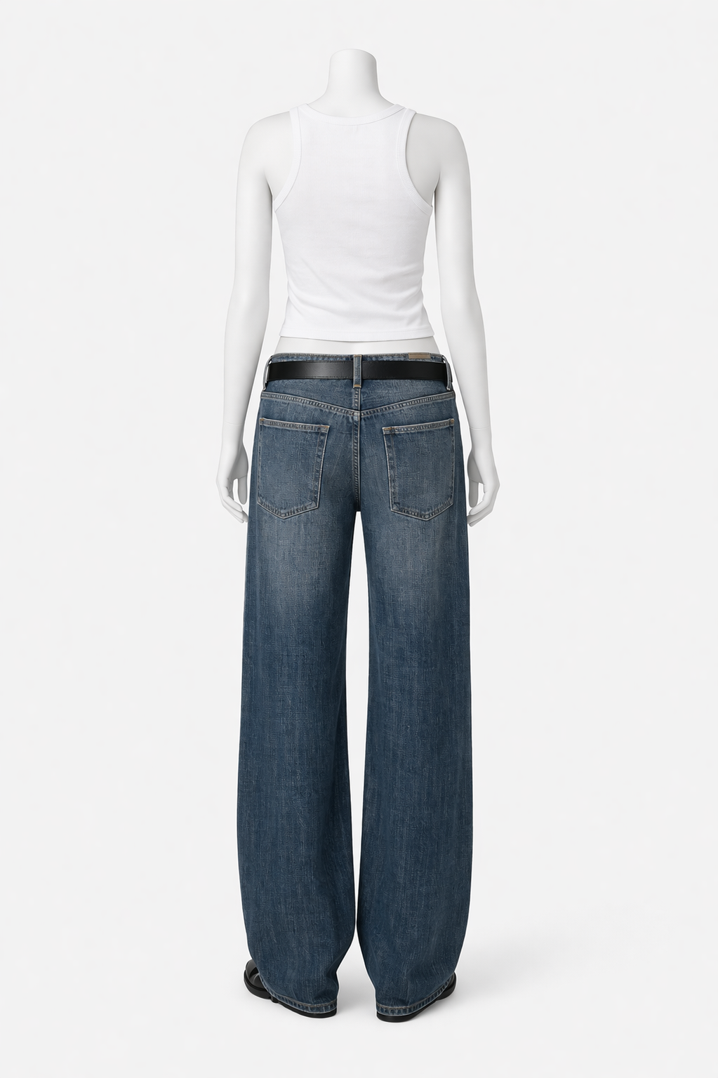 Zara BAGGY BARREL MID-WAIST JEANS Size M MEDIUM LADIES