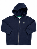 Lacoste Kids Navy Zip-Up Hoodie Size 2 (92cm / 36”) children
