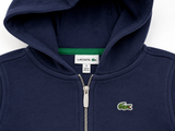 Lacoste Kids Navy Zip-Up Hoodie Size 2 (92cm / 36”) children