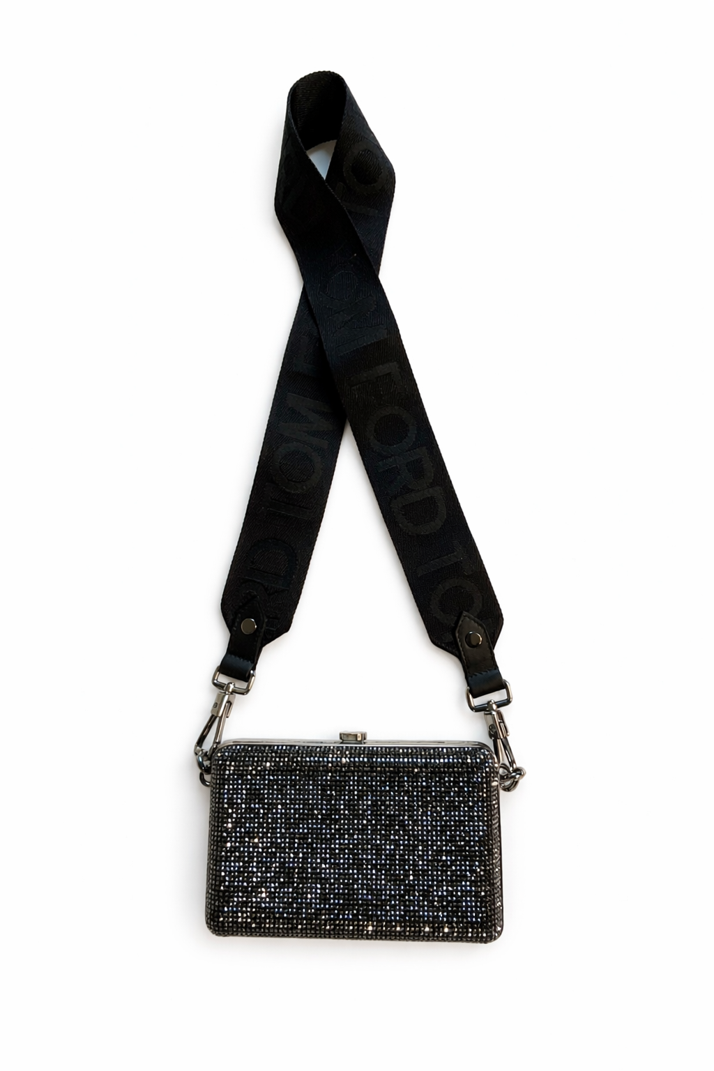 Tom Ford Crystal-Embellished Mini Clutch Bag with extra strap Handbag ladies