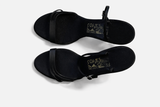 Salvatore Ferragamo Archives 1956 Limited Edition Silk Crystals Heel Mules size 38 ladies
