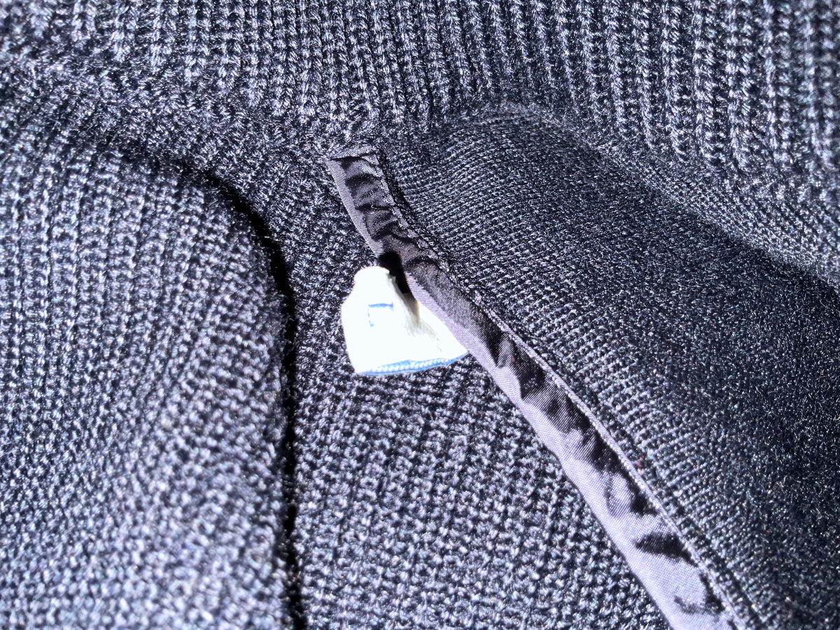 Moncler Tricot Cardigan Navy Blue Wool Size L large Men