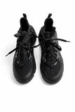 Christina Dior D-Connect  Black Neoprene and PVC Low Top Sneakers Size 39 ladies