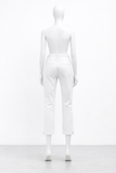 Christian Dior White Denim Folded Hem Jeans Size F 36 UK 8 US 4 ladies