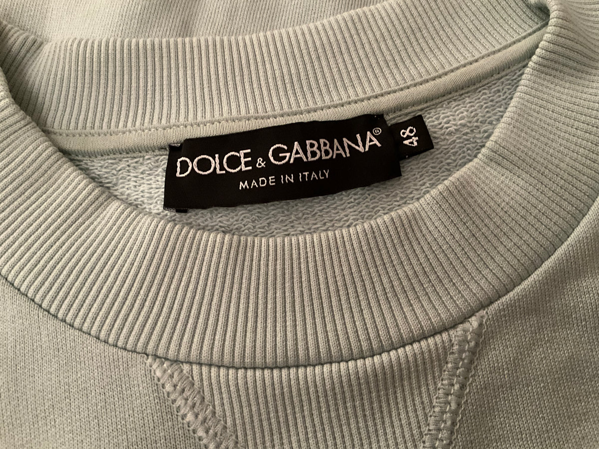 Dolce & Gabbana Sweatshirt Light Green Size 48 Men