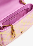 Gucci Super Mini GG Marmont Matelasse Canvas Flap crossbody bag handbag pink ladies