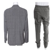 Dior Virgin Wool Check CD Icon Two-Piece Set Suit Size 48-jacket Size 50-trousers men
