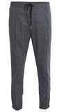 Dior Grey Checked Virgin Wool & Mohair Jogger Pants Trousers Size 50 MEN