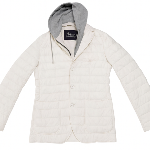 Herno In-Tech double front blue puffer jacket blazer size 50 men