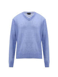Tom Ford Alpaca & Silk Purple V neck Jumper Sweater Size 52 men