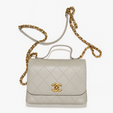 Chanel Calfskin Flap Bag with Top Handle Style code: AS0880 Handbag Ladies