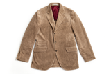 Brunello Cucinelli Beige Brown Corduroy Blazer Jacket size 48 men