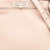 Fendi Pink Selleria Leather Mini Peekaboo Top Handle Bag Handbag ladies