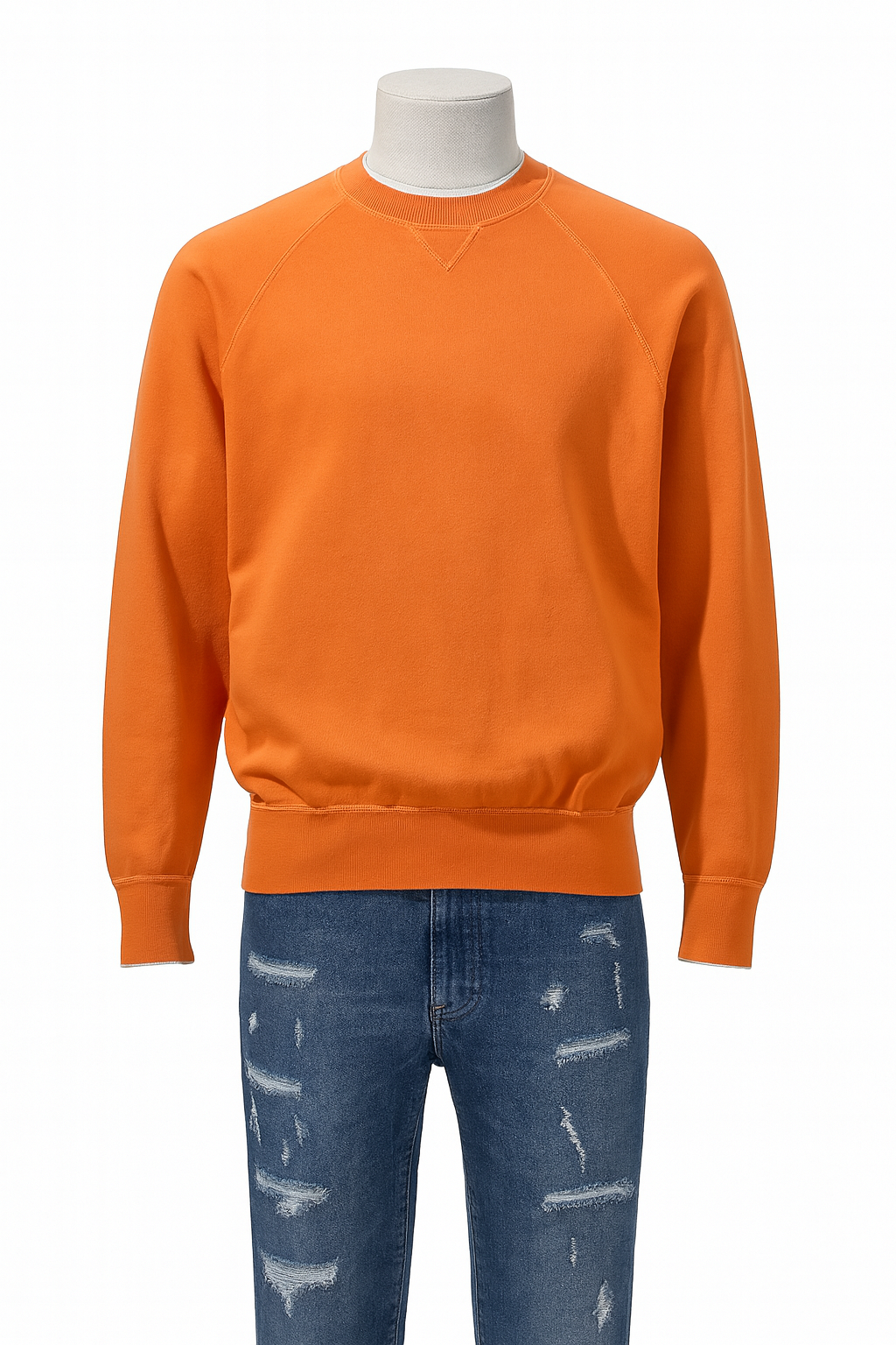 BRUNELLO CUCINELLI
Orange Cotton Jumper Sweater size 50 men