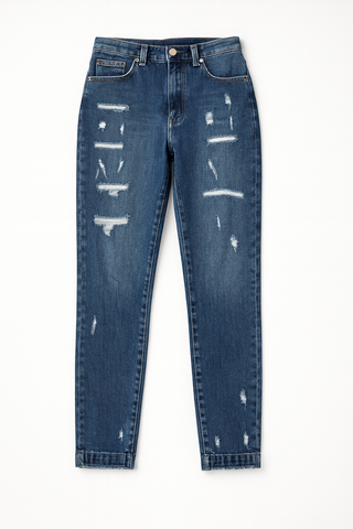 Dolce & Gabbana Grace high waisted distressed skinny jeans denim Size I 42 UK 10 US 6 ladies