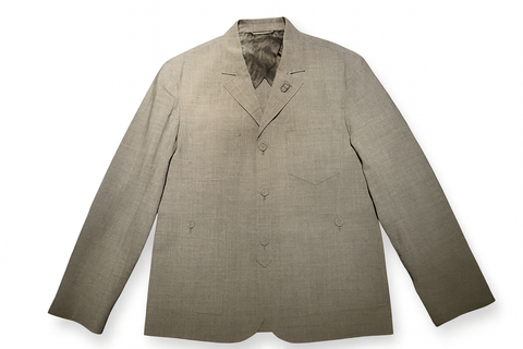 DIOR VIRGIN WOOL CHECK CD ICON SUIT JACKET BLAZER SIZE 48 MEN