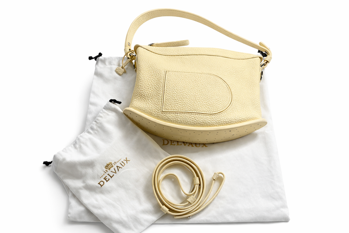 DELVAUX Taurillon Soft Pin Swing Small Bag Handbag Ladies