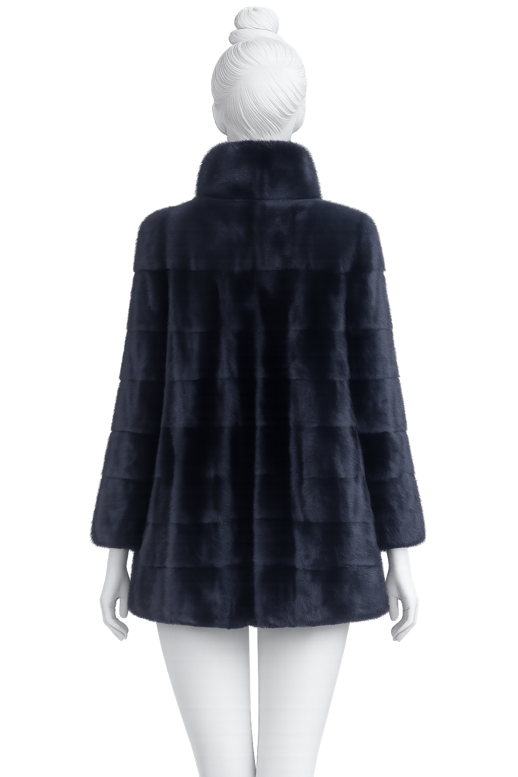 Dario Modena Roma Real Mink Fur Coat Jacket Size I 44 UK 12 US 8 ladies