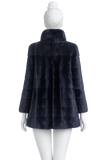 Dario Modena Roma Real Mink Fur Coat Jacket Size I 44 UK 12 US 8 ladies