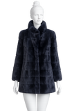 Dario Modena Roma Real Mink Fur Coat Jacket Size I 44 UK 12 US 8 ladies