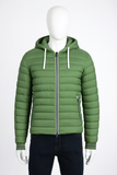 Herno Men's Green Globe Puffer Hooded Jacket Size 50 men