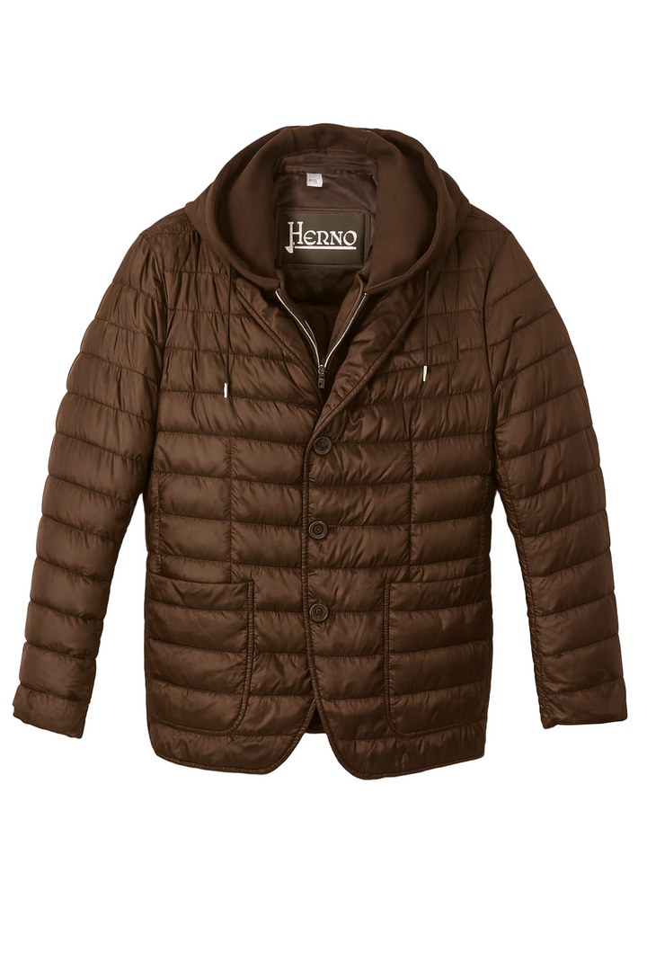 Herno Resort Ultralight nylon puffer blazer jacket size 50 MEN