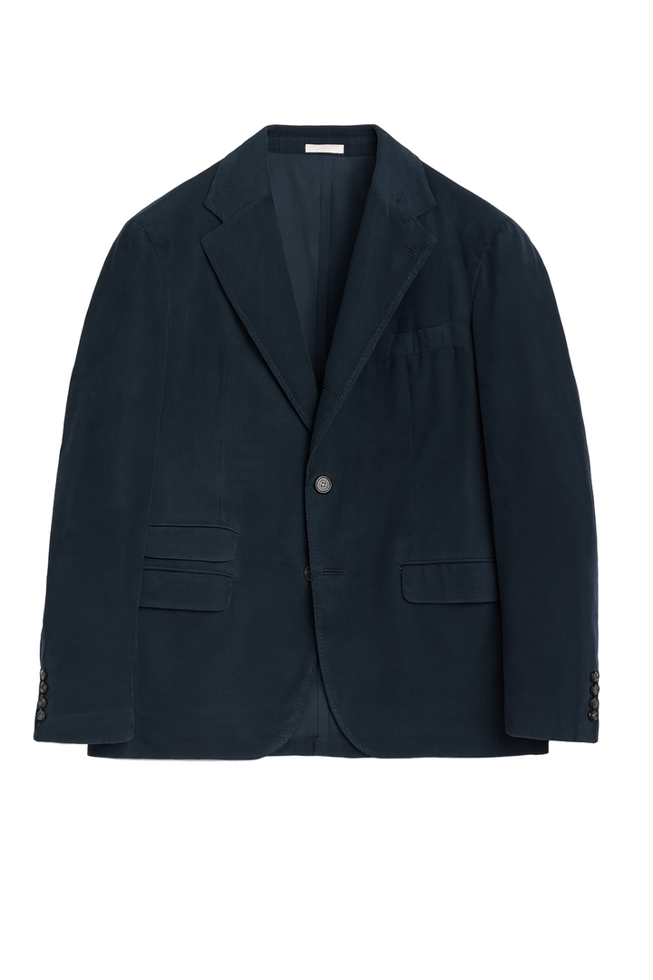 Massimo Alba Baby Corduroy Blazer Navy Jacket size 48 men