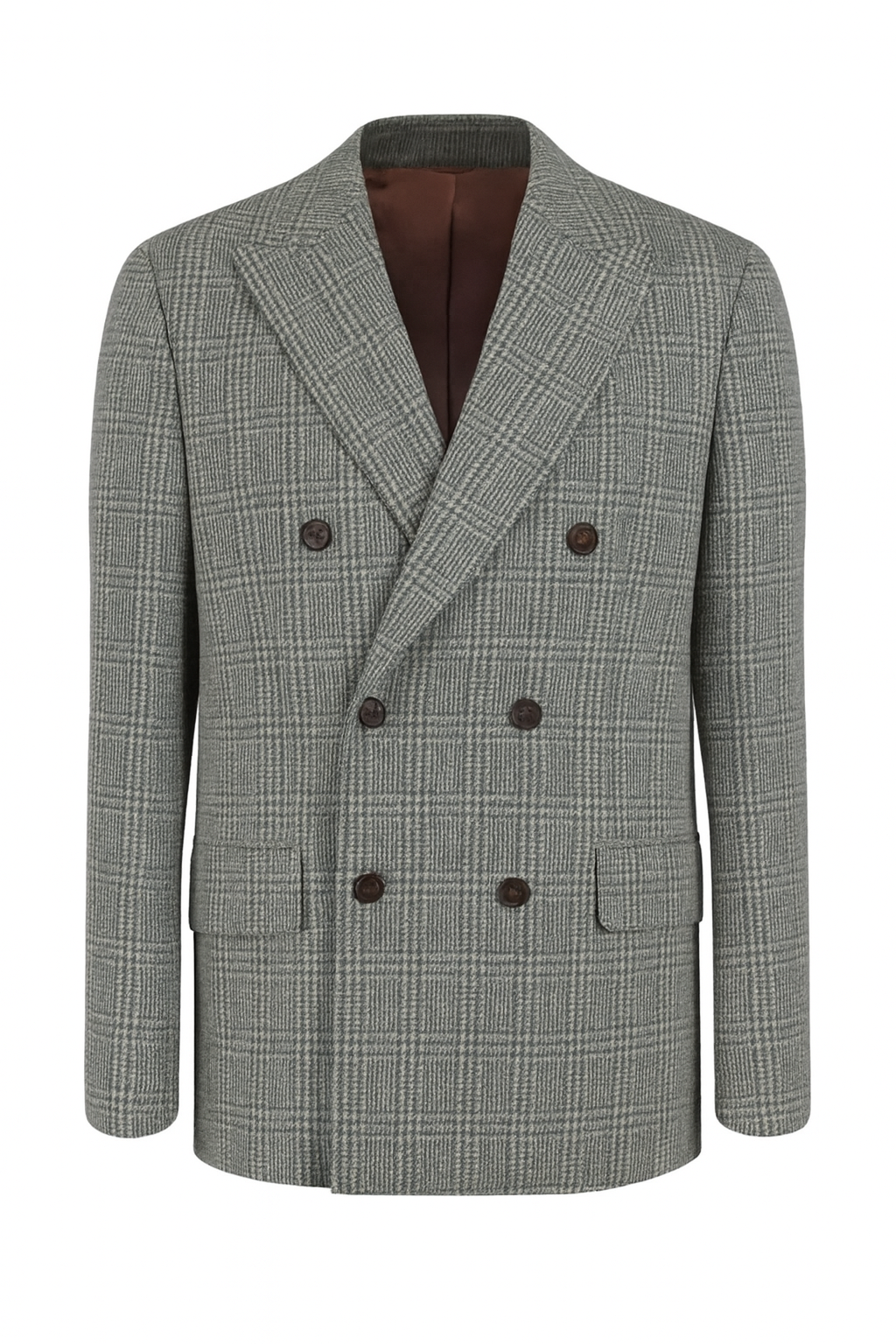 GOLDEN GOOSE Double-Breasted Checked Jacket Coat Size 48 Men