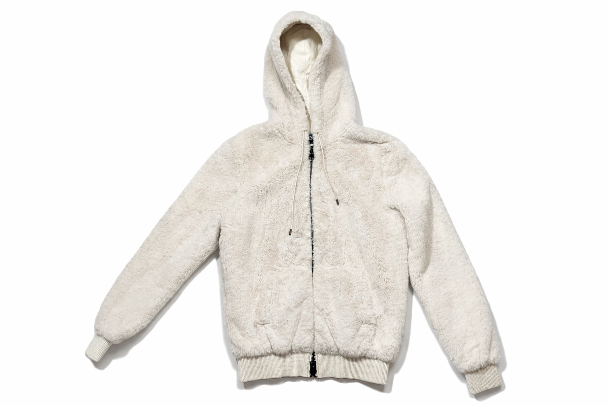 Tom Ford faux shearling fur bomber jacket with leather trim size XS ladies