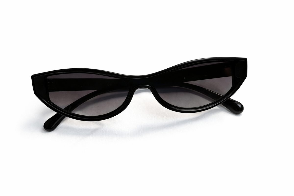 Chanel 2025 Acetate Oval Sunglasses 5415 Black ladies