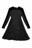 Valentino Black Silk Velvet Dress size I 40 UK 8 US 4 ladies