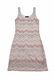 Missoni Zig Zag White Sequin-embellished Metallic Crochet-knit Mini Dress Size I 44 UK 12 US 8 ladies