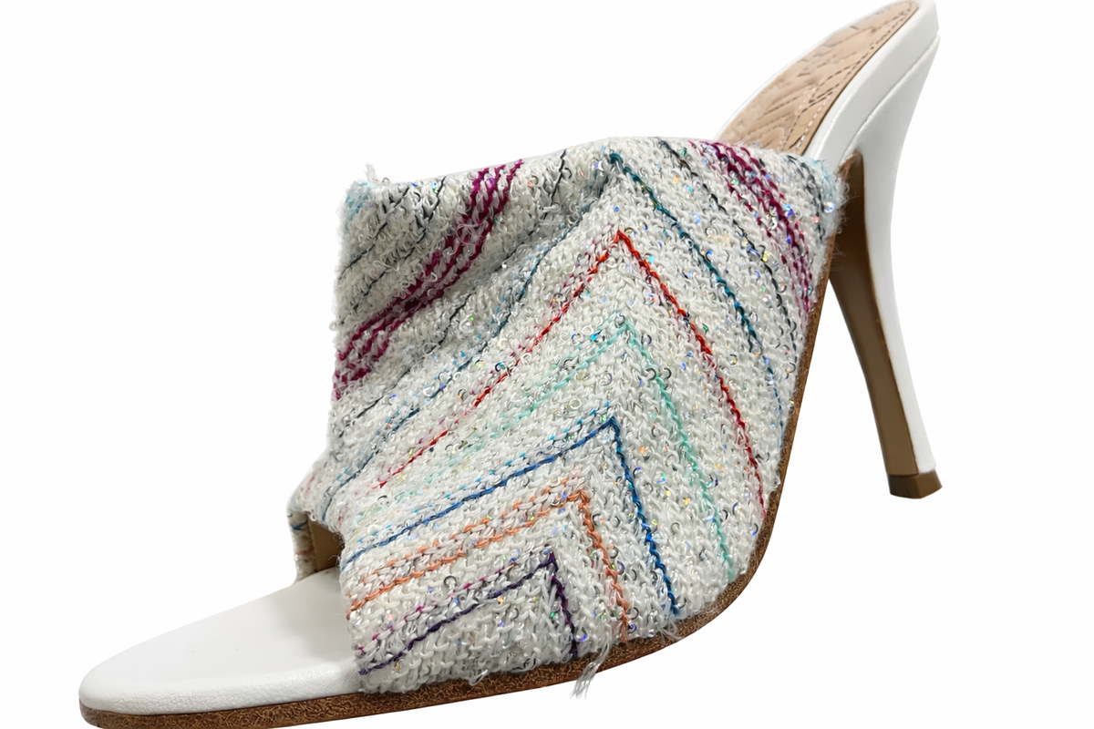 Missoni Sequined crochet-knit mules size 38 ladies