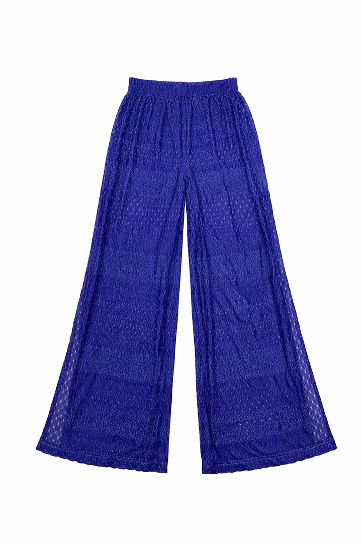 Missoni Mare Wide Leg Pants Trousers in Blue Size I 42 UK 10 US 6 ladies
